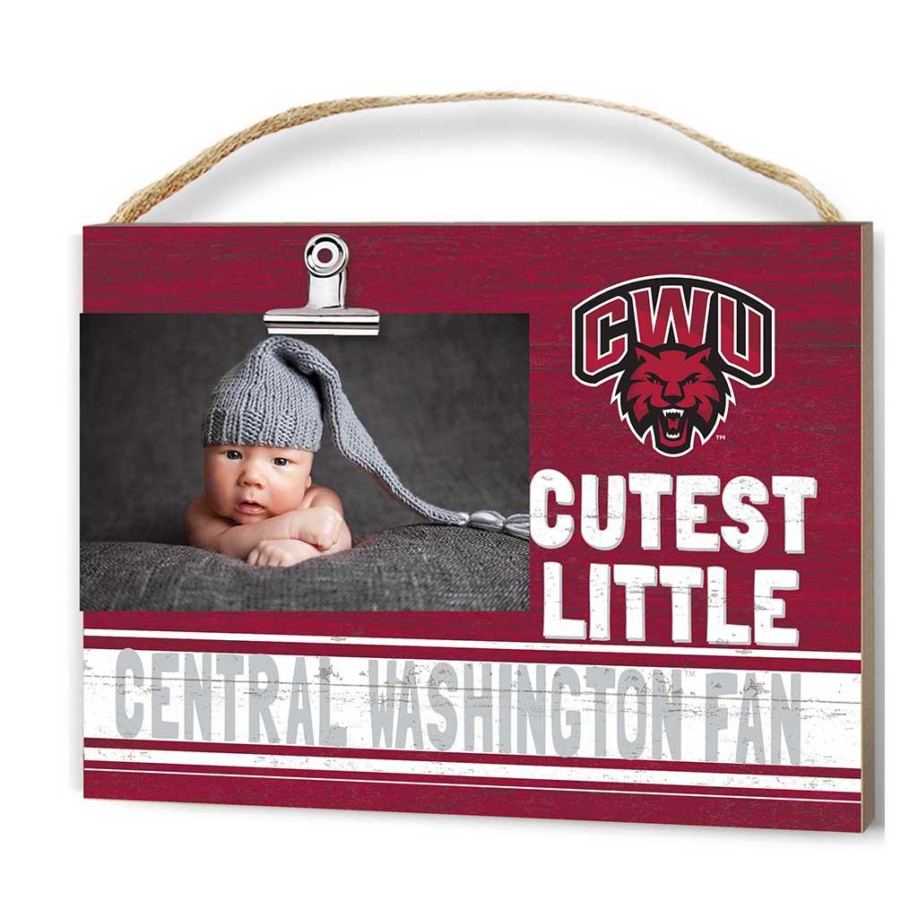 Cutest Little Team Logo Clip Photo Frame University of Central Washington Wildcats
