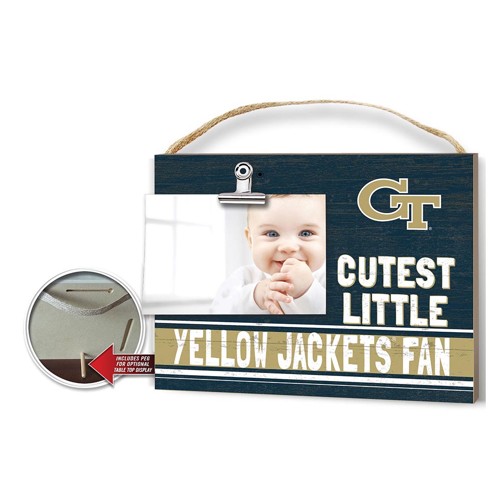 Cutest Little Team Logo Clip Photo Frame Georgia Tech Yellow Jackets
