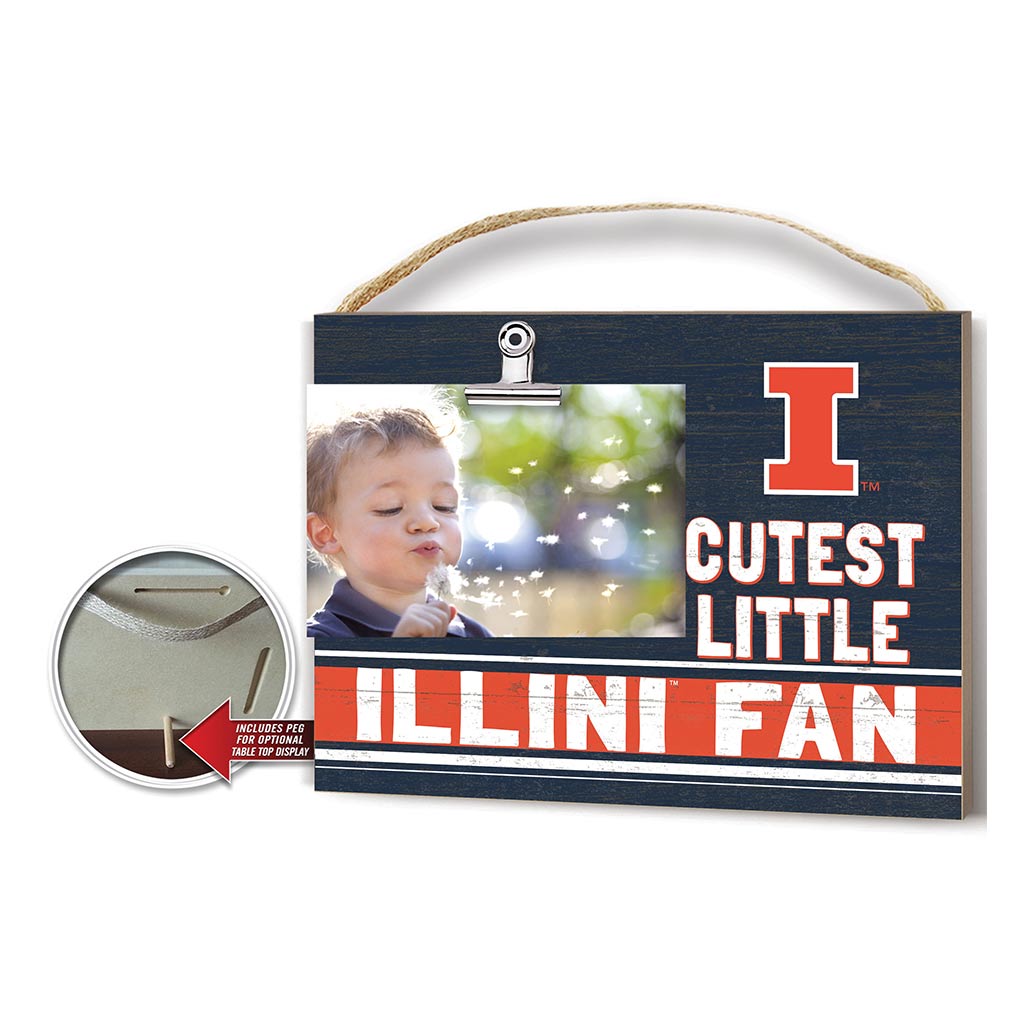 Cutest Little Team Logo Clip Photo Frame Illinois Fighting Illini