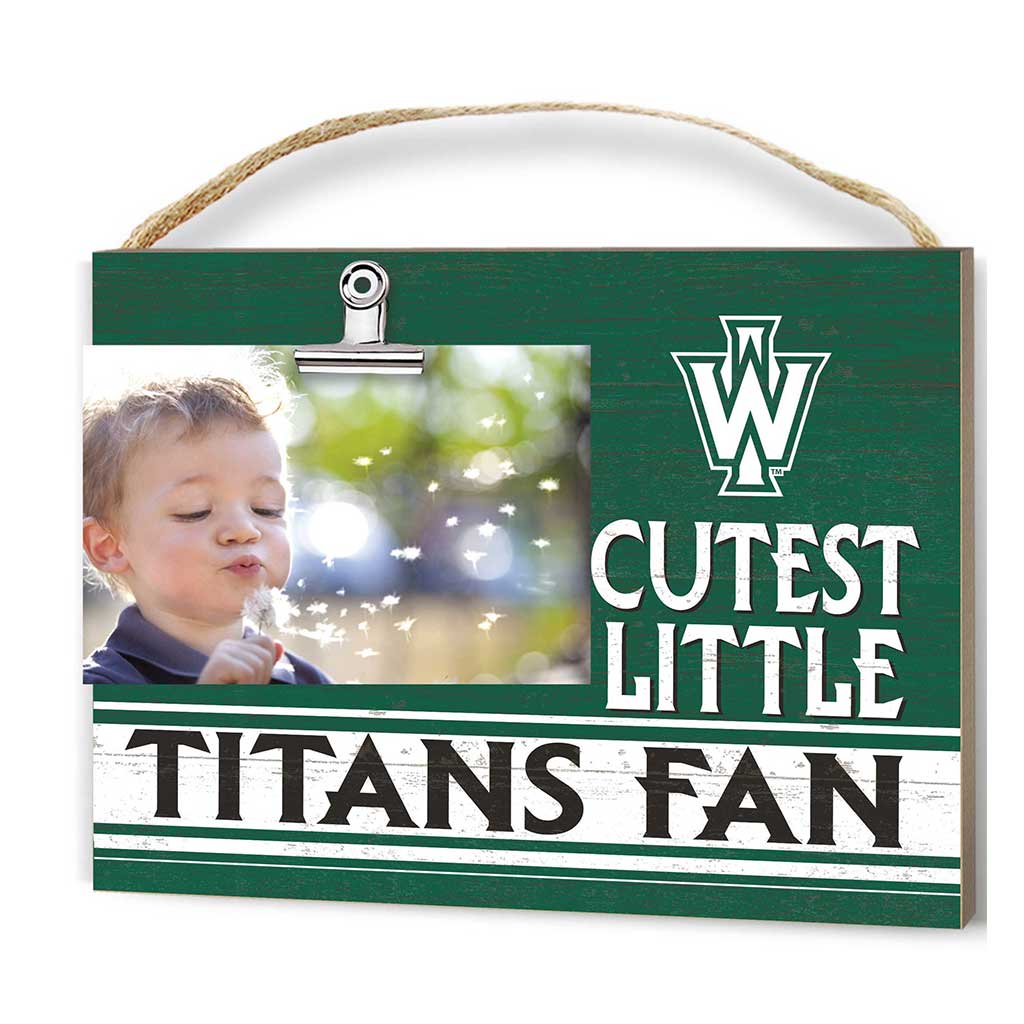 Cutest Little Team Logo Clip Photo Frame Illinois Wesleyan Titans