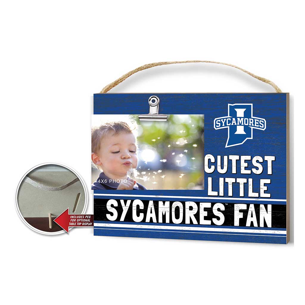 Cutest Little Team Logo Clip Photo Frame Indiana State Sycamores