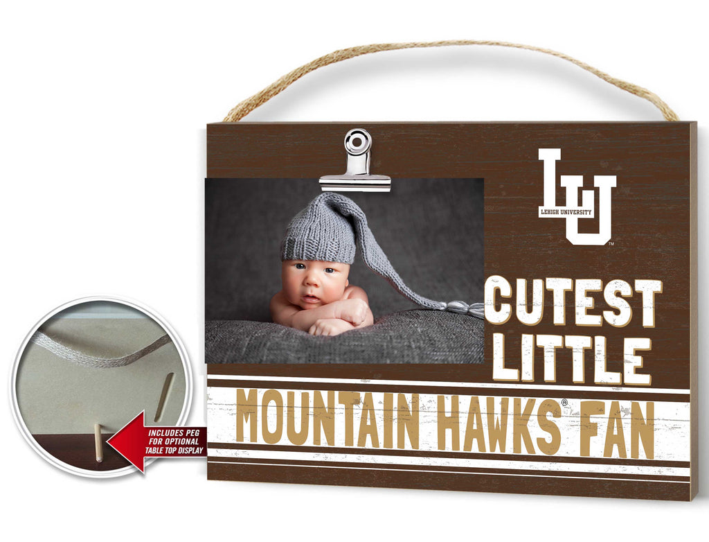 Cutest Little Team Logo Clip Photo Frame Lehigh Mountain Hawks