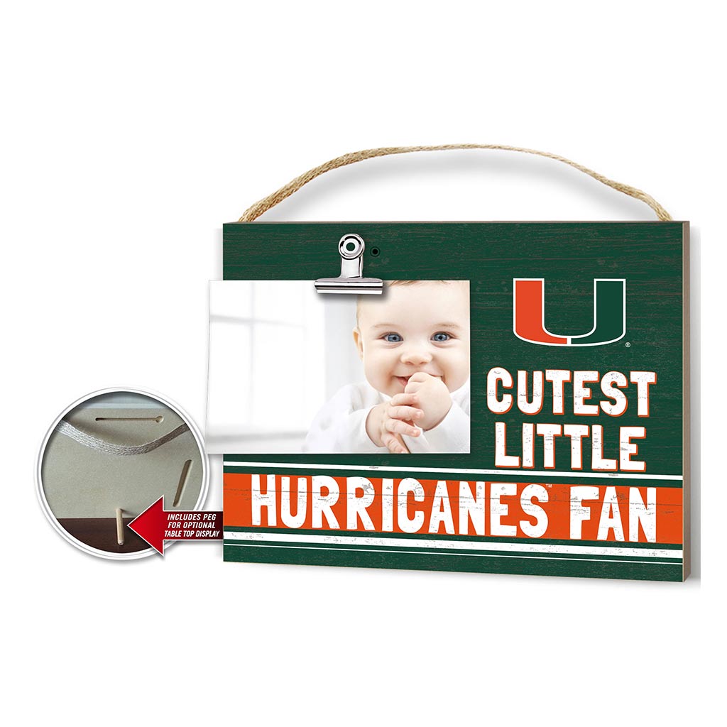 Cutest Little Team Logo Clip Photo Frame Miami Hurricanes