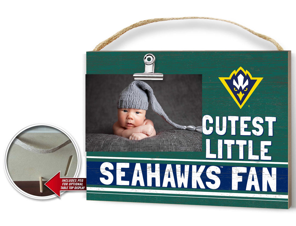 Cutest Little Team Logo Clip Photo Frame North Carolina (Wilmington) Seahawks
