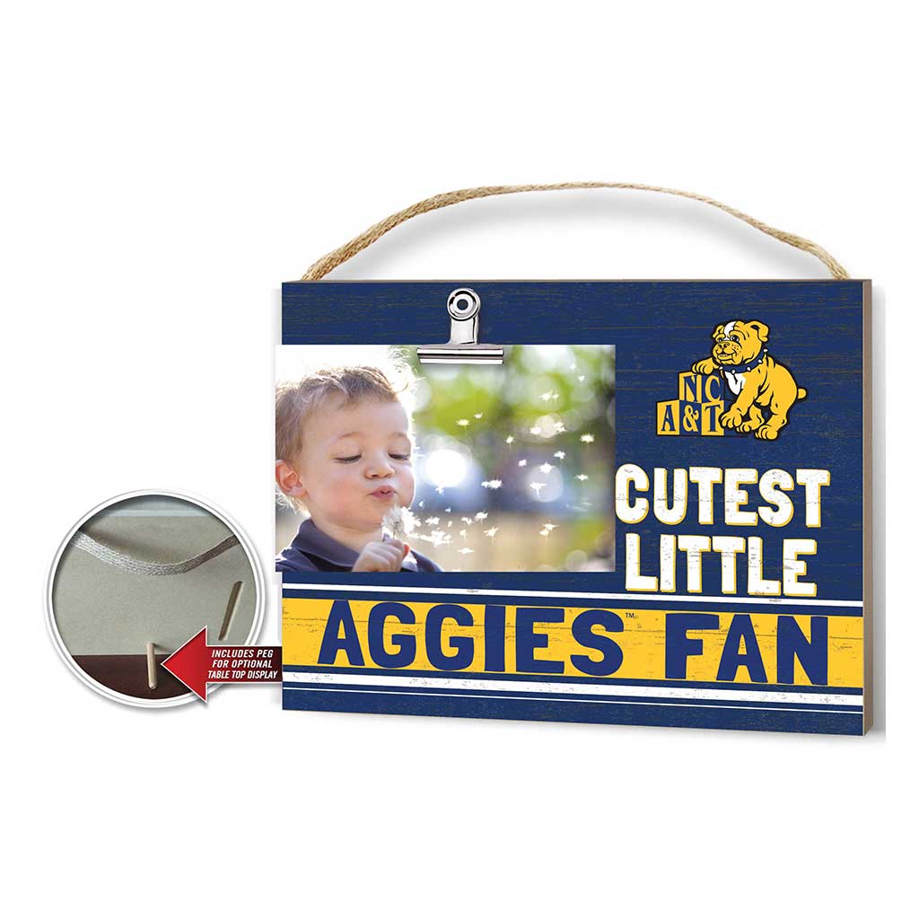 Cutest Little Team Logo Clip Photo Frame North Carolina A&T Aggies