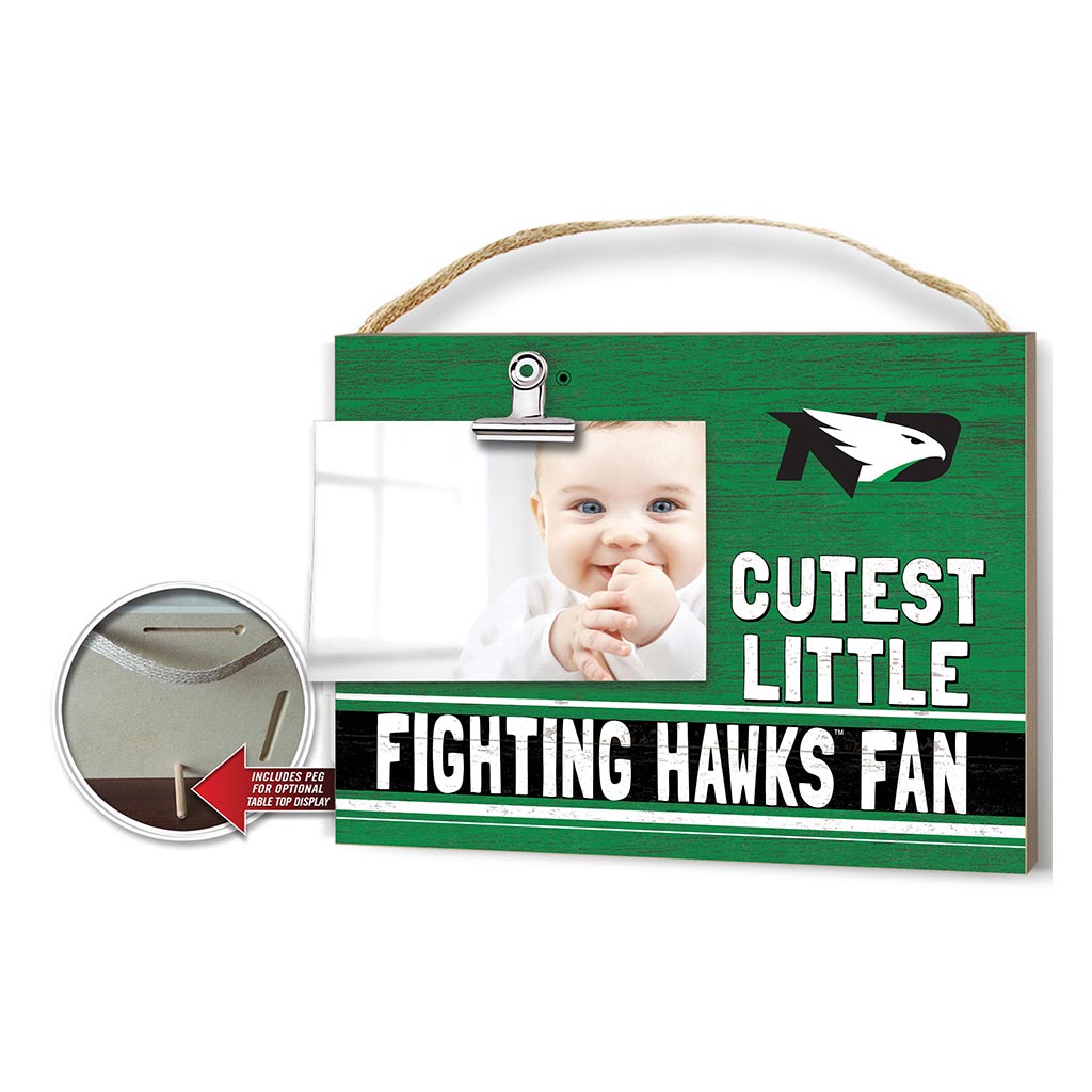 Cutest Little Team Logo Clip Photo Frame North Dakota Fighting Hawks