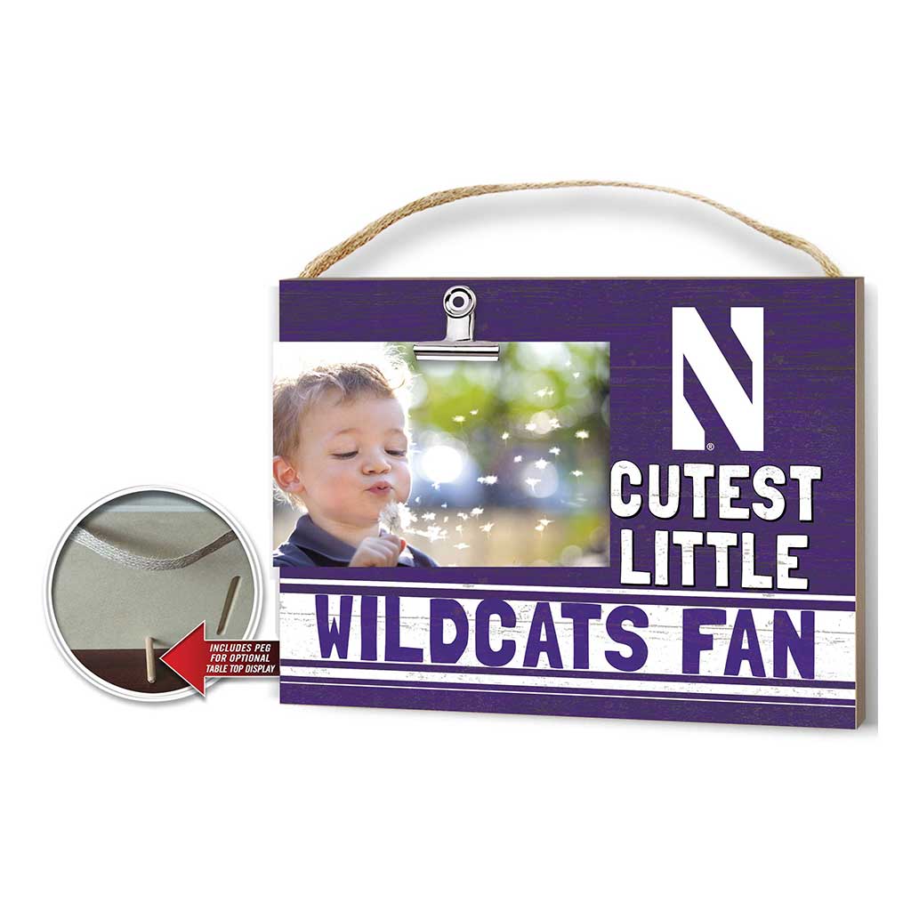 Cutest Little Team Logo Clip Photo Frame Northwestern Wildcats