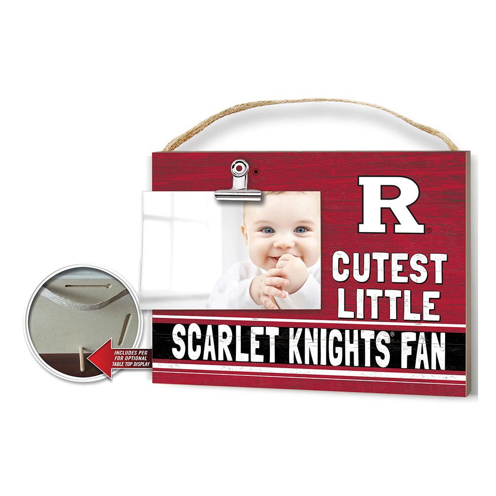 Cutest Little Team Logo Clip Photo Frame Rutgers Scarlet Knights