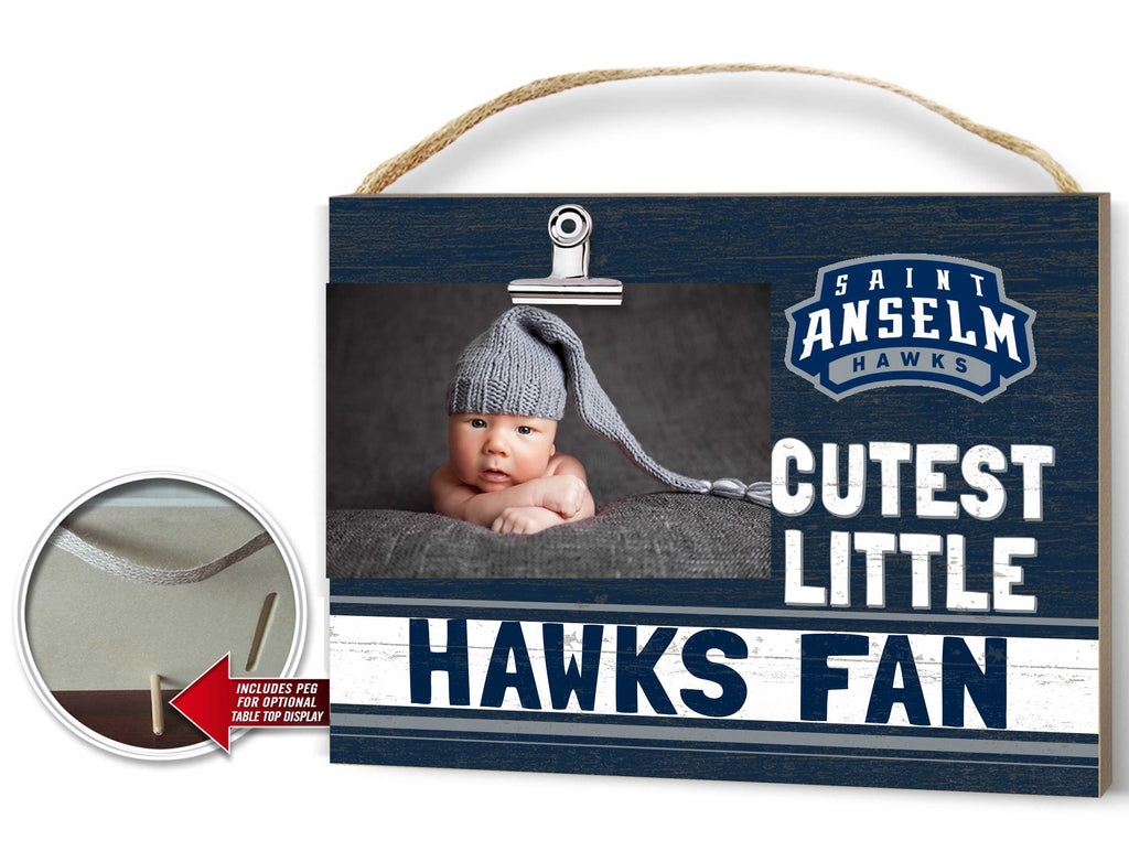 Cutest Little Team Logo Clip Photo Frame Saint Anselm College Hawks