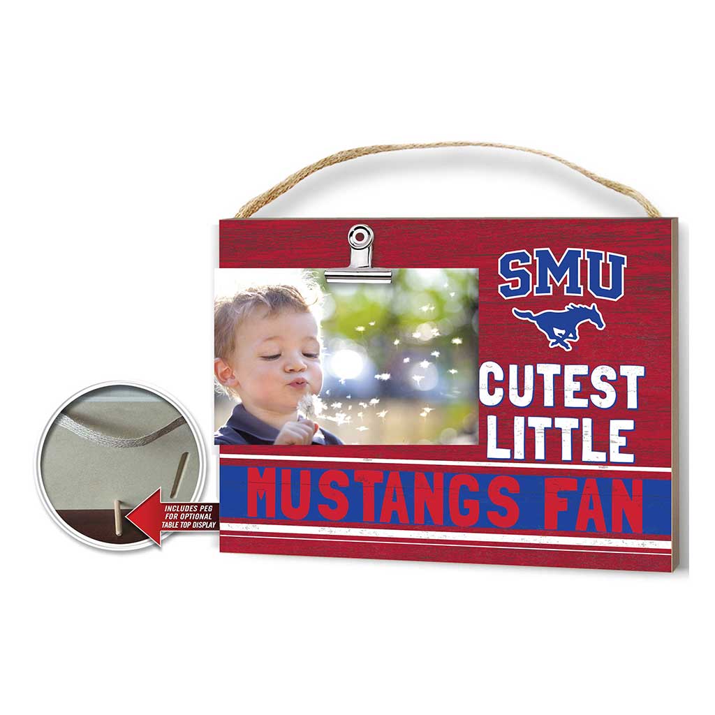 Cutest Little Team Logo Clip Photo Frame Southern Methodist Mustangs