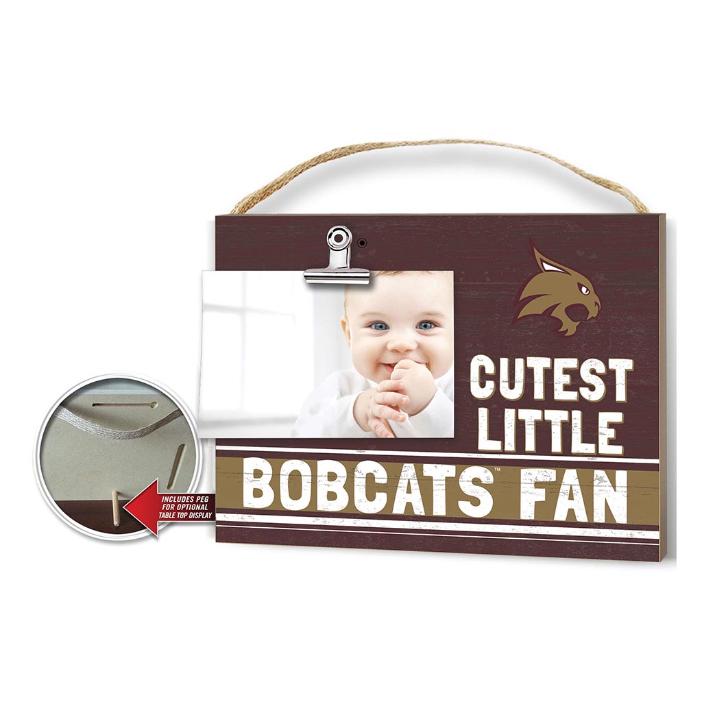 Cutest Little Team Logo Clip Photo Frame Texas State Bobcats