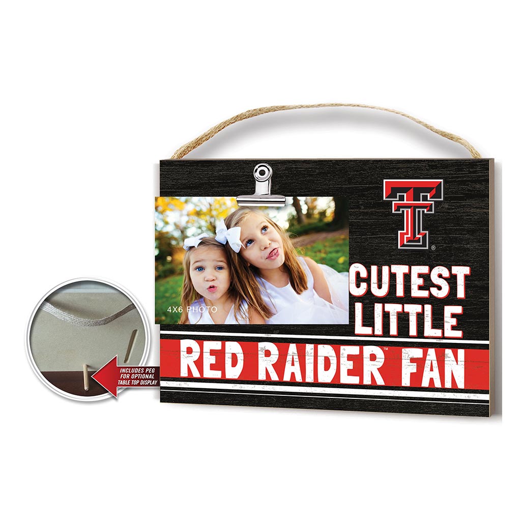 Cutest Little Team Logo Clip Photo Frame Texas Tech Red Raiders Special