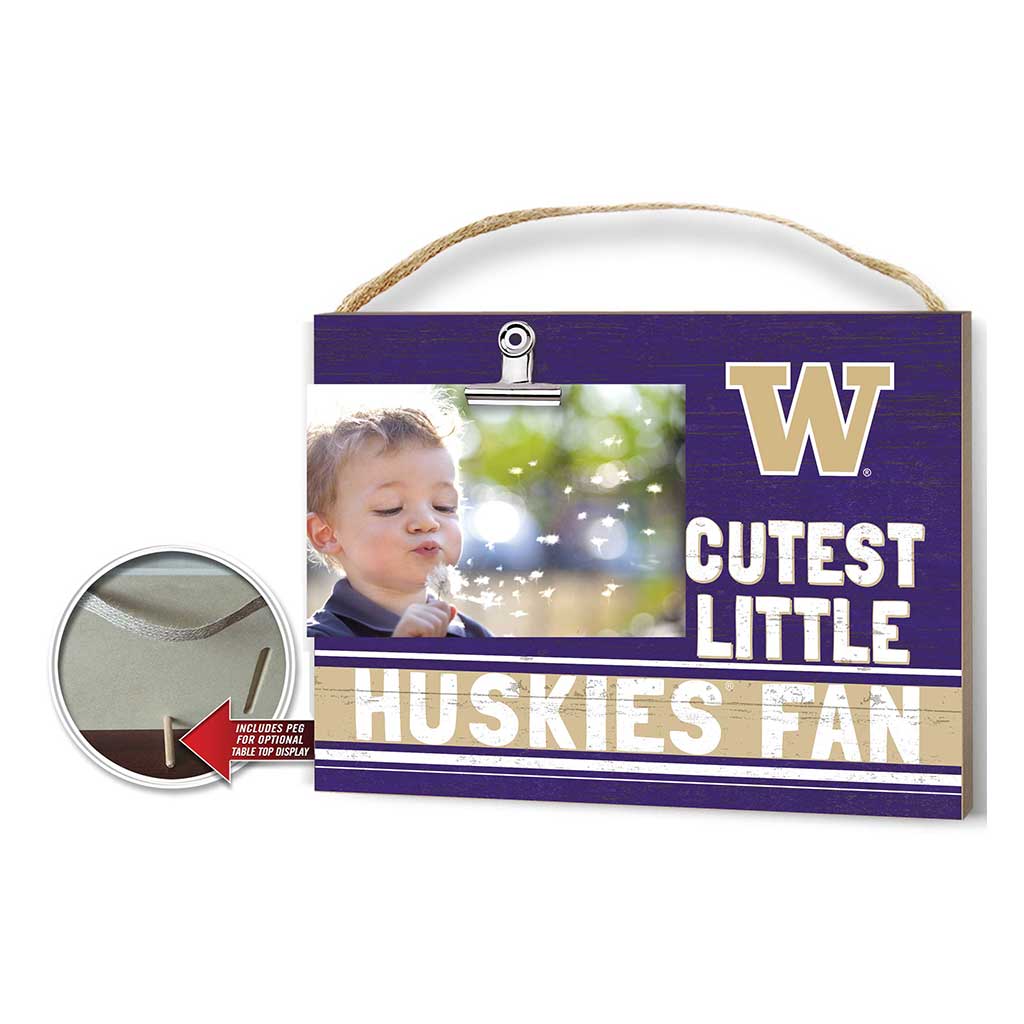 Cutest Little Team Logo Clip Photo Frame Washington Huskies