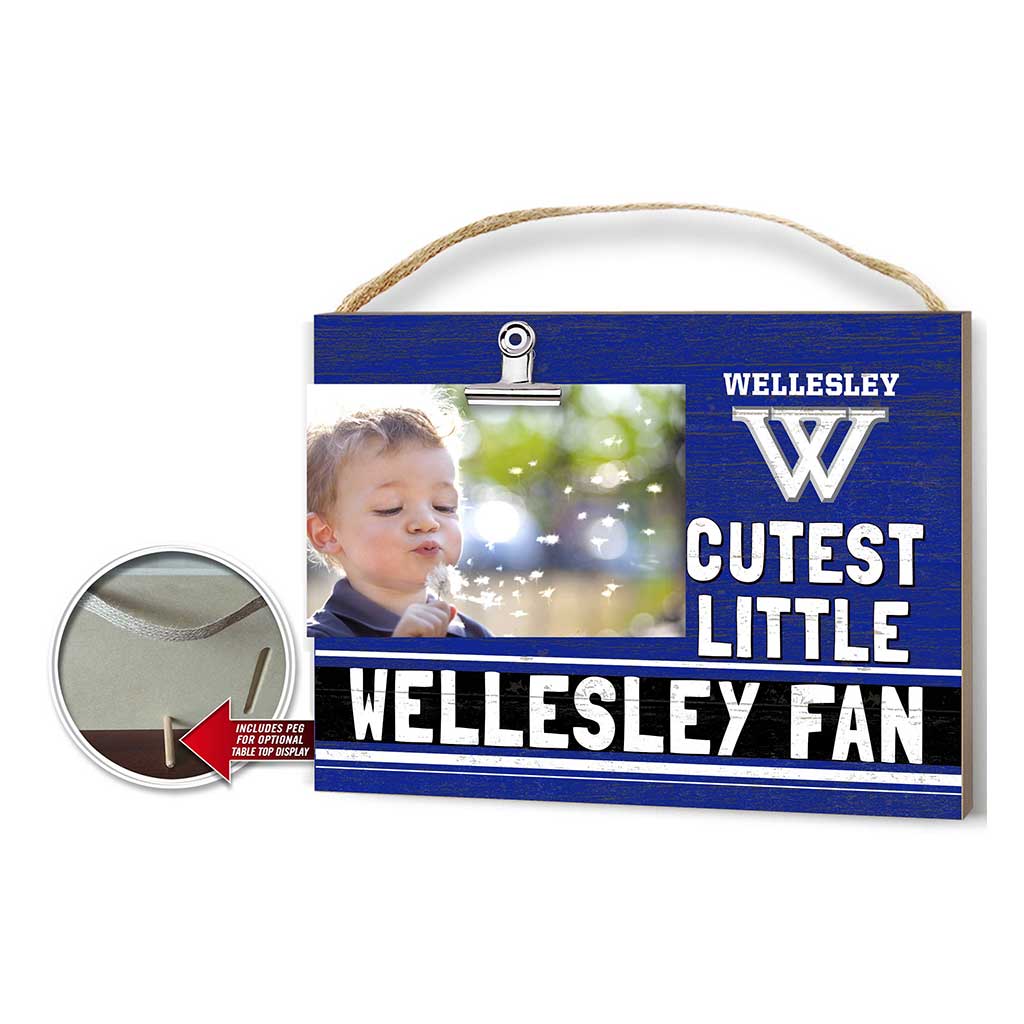 Cutest Little Team Logo Clip Photo Frame Wellesley College Blue