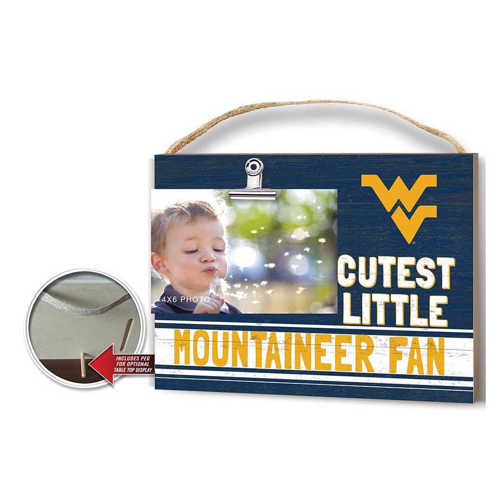 Cutest Little Team Logo Clip Photo Frame West Virginia Mountaineers