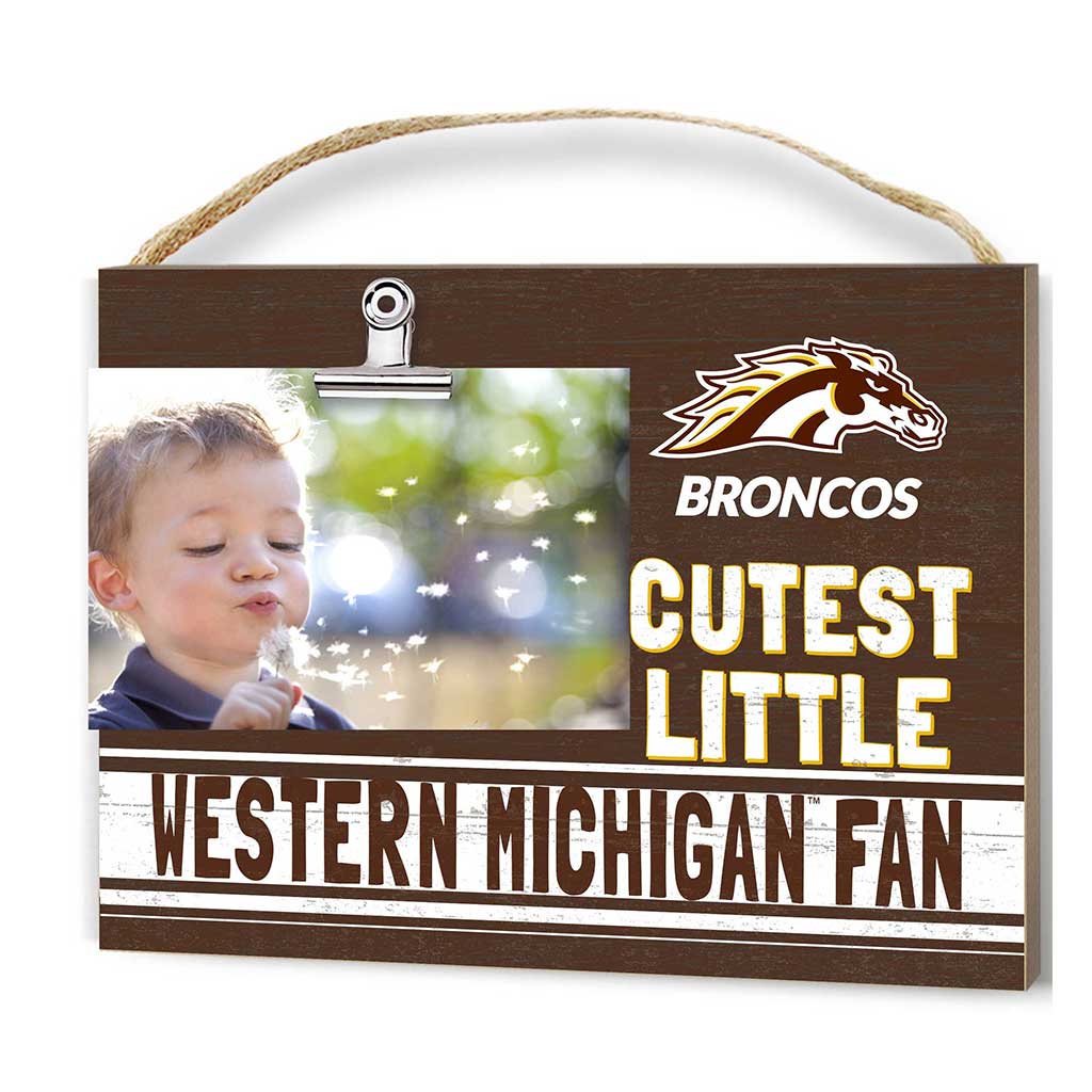 Cutest Little Team Logo Clip Photo Frame Western Michigan Broncos