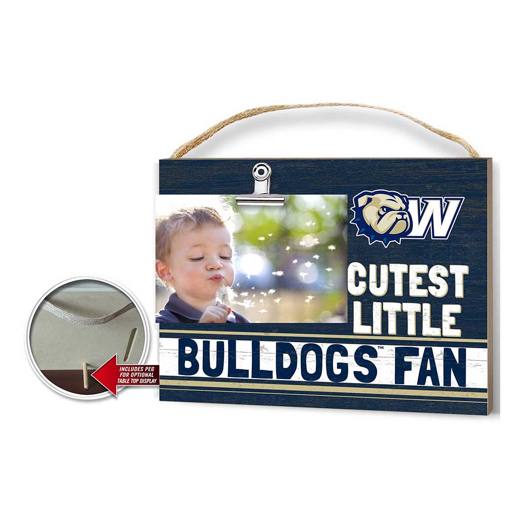 Cutest Little Team Logo Clip Photo Frame Wingate Bulldogs