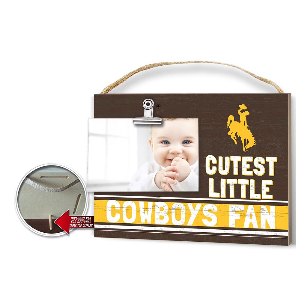 Cutest Little Team Logo Clip Photo Frame Wyoming Cowboys