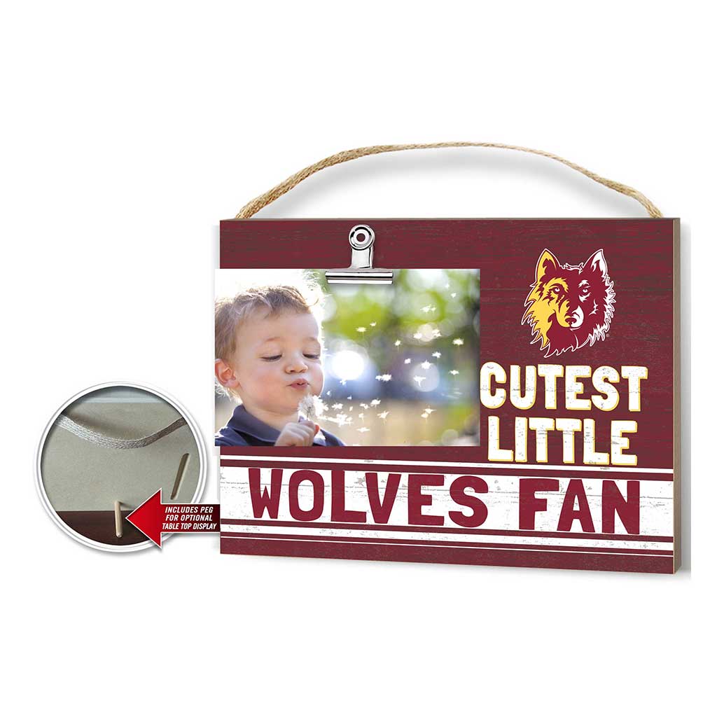 Cutest Little Team Logo Clip Photo Frame Northern State University Wolves