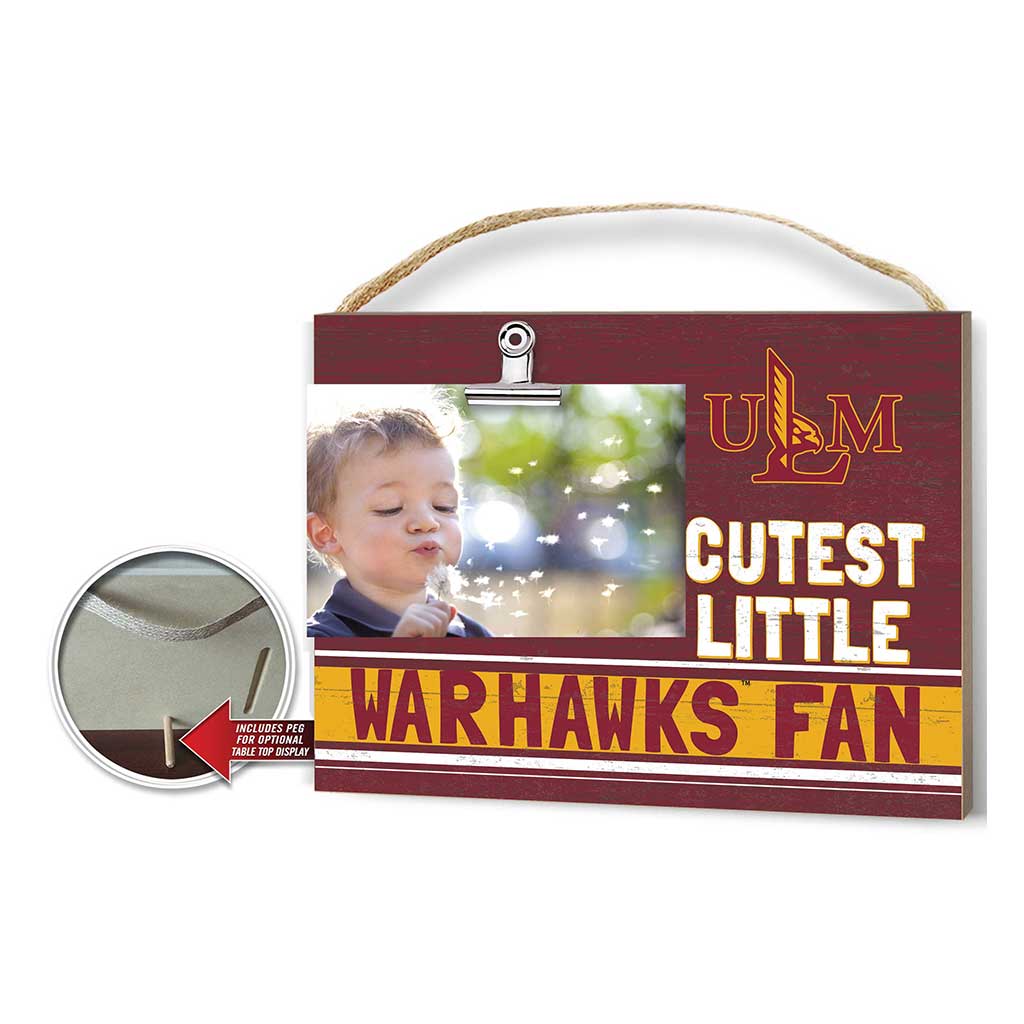 Cutest Little Team Logo Clip Photo Frame The University of Louisiana at Monroe Warhawks