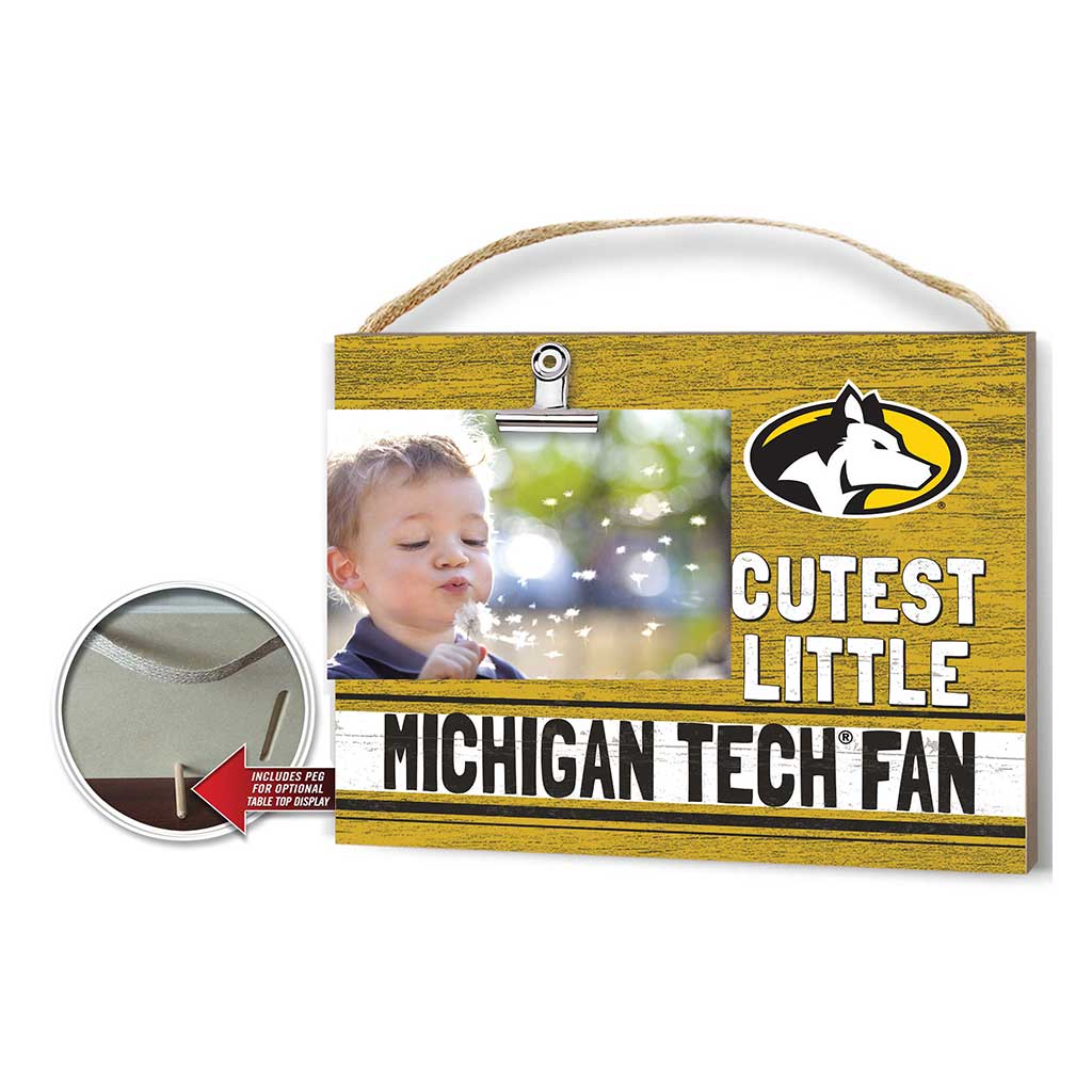 Cutest Little Team Logo Clip Photo Frame Michigan Tech University Huskies