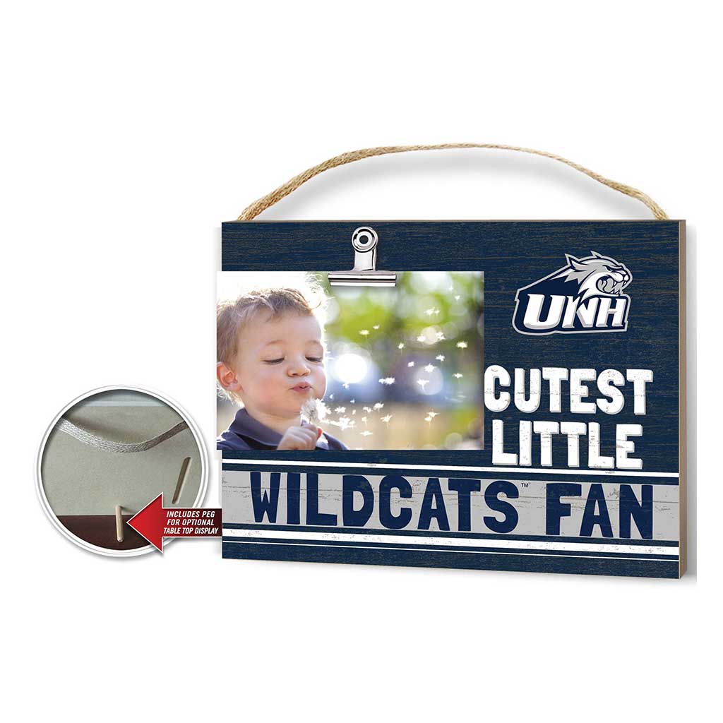 Cutest Little Team Logo Clip Photo Frame University of New Hampshire Wildcats