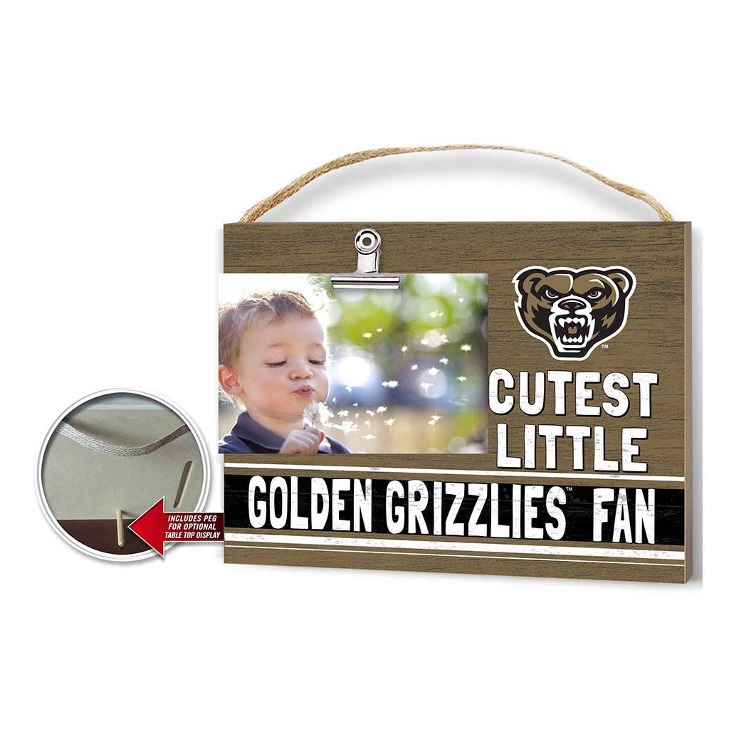 Cutest Little Team Logo Clip Photo Frame Oakland University Golden Grizzlies
