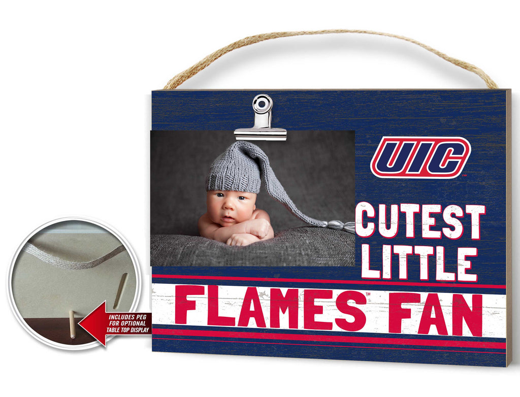 Cutest Little Colored Logo Clip Photo Frame Illinois Chicago Flames