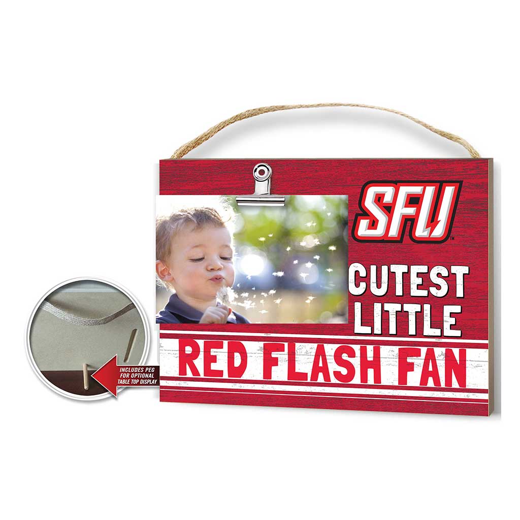 Cutest Little Team Logo Clip Photo Frame Saint Francis Red Flash