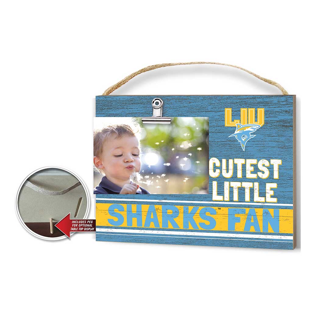 Cutest Little Team Logo Clip Photo Frame Long Island University Sharks