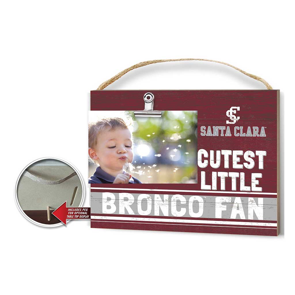 Cutest Little Team Logo Clip Photo Frame Santa Clara Broncos