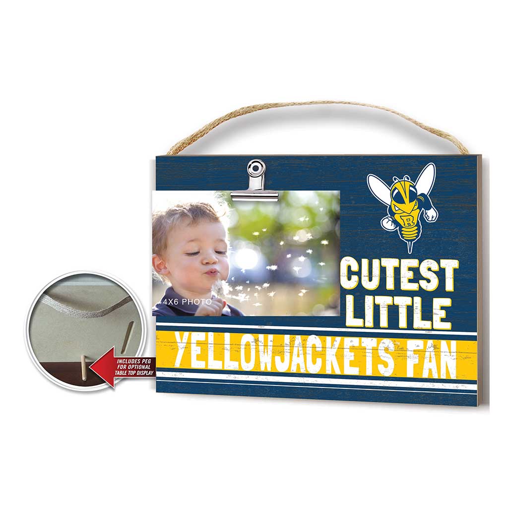 Cutest Little Team Logo Clip Photo Frame University of Rochester Yellowjacket