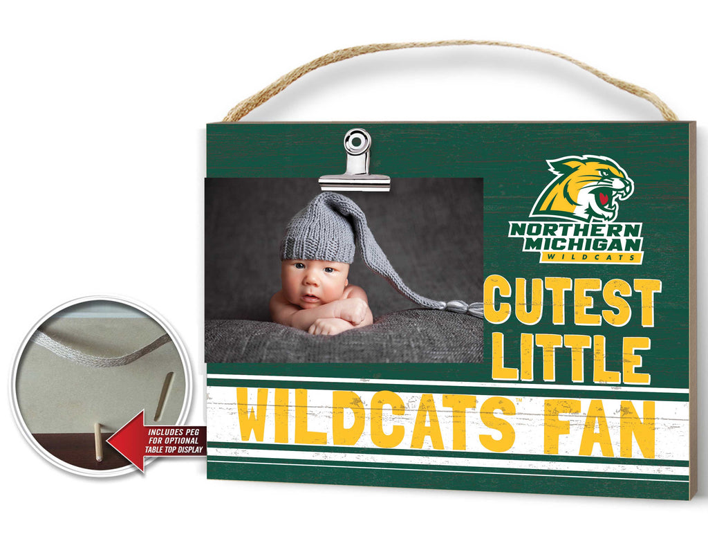 Cutest Little Team Logo Clip Photo Frame Northern Michigan University Wildcats