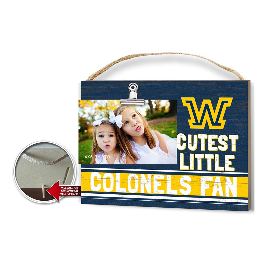 Cutest Little Team Logo Clip Photo Frame Wilkes University Colonels