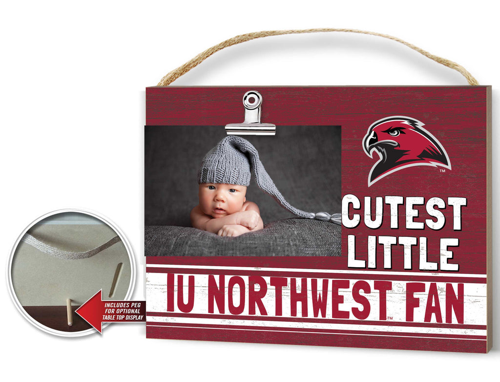 Cutest Little Team Logo Clip Photo Frame Indiana University Northwest Redhawks