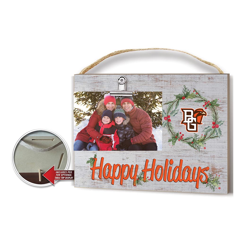 Happy Holidays Clip It Photo Frame Bowling Green Falcons