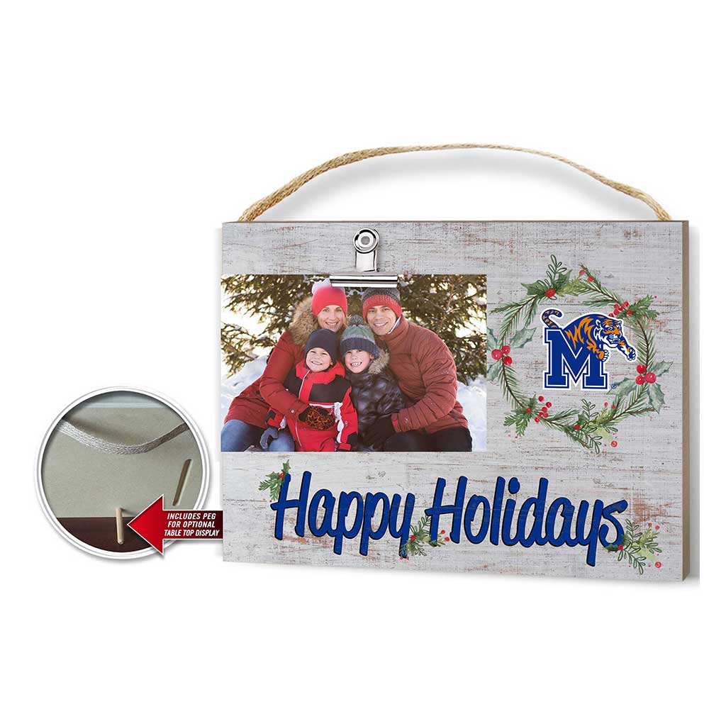 Happy Holidays Clip It Photo Frame Memphis Tigers