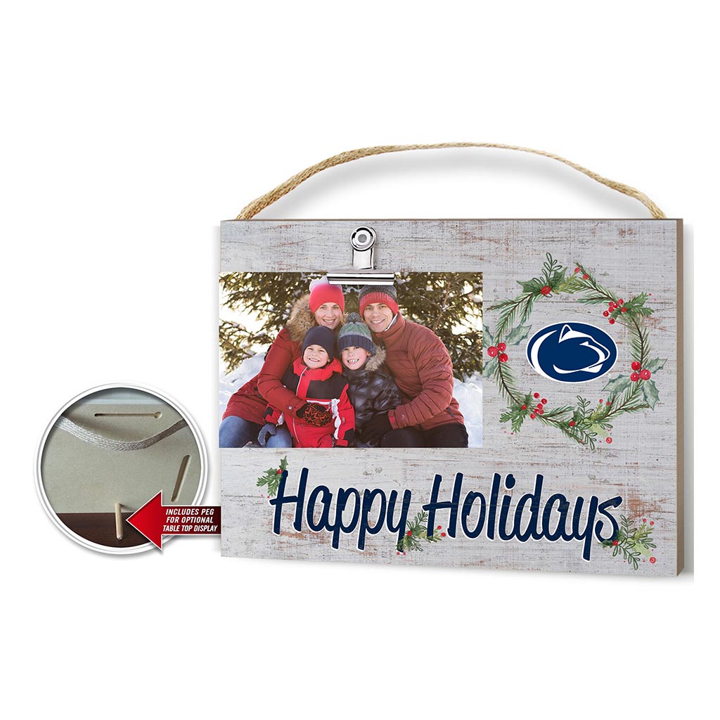Happy Holidays Clip It Photo Frame Penn State Nittany Lions