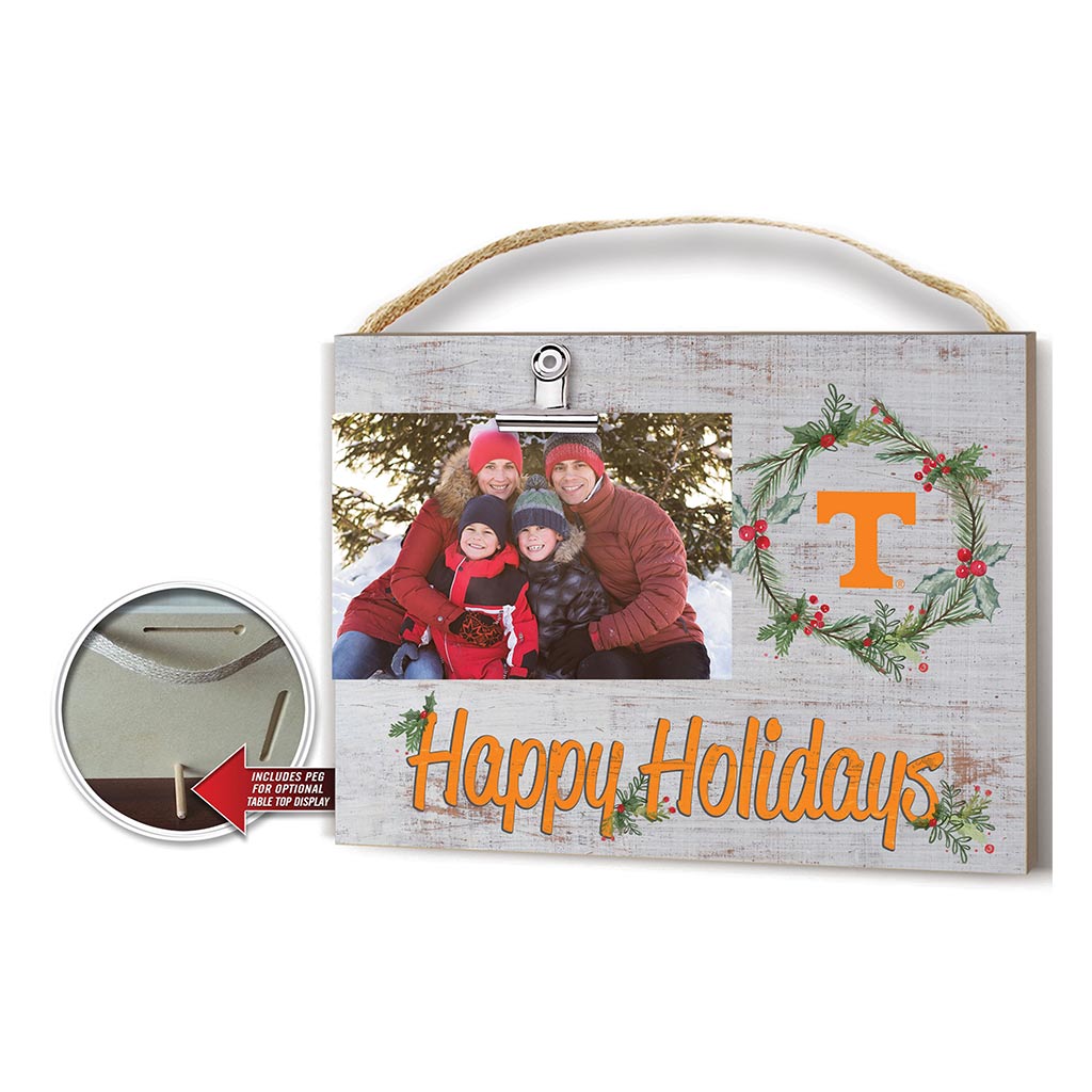 Happy Holidays Clip It Photo Frame Tennessee Volunteers