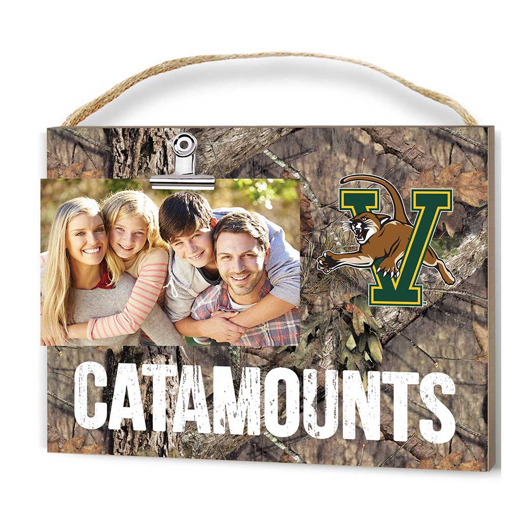 Clip It Mossy Oak With Logo Photo Frame Vermont Catamounts