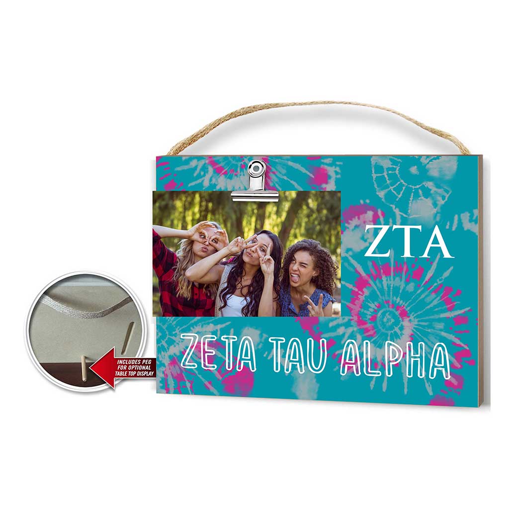 Clip It Tie-Dye Photo Frame Greek-Zeta Tau Alpha