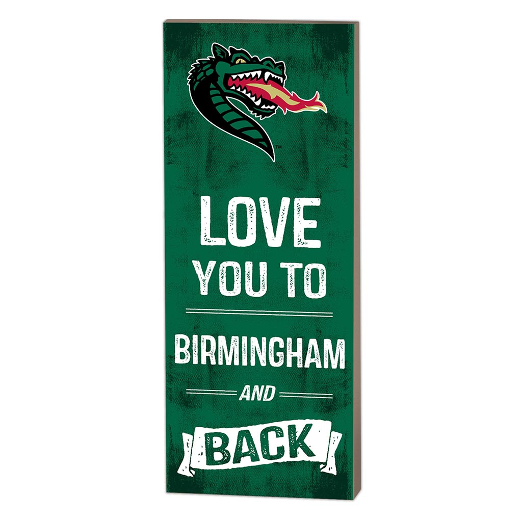 7x18 Logo Love You To Alabama Birmingham Blazers
