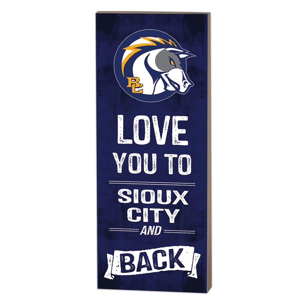 7x18 Logo Love You To Briar Cliff College Chargers