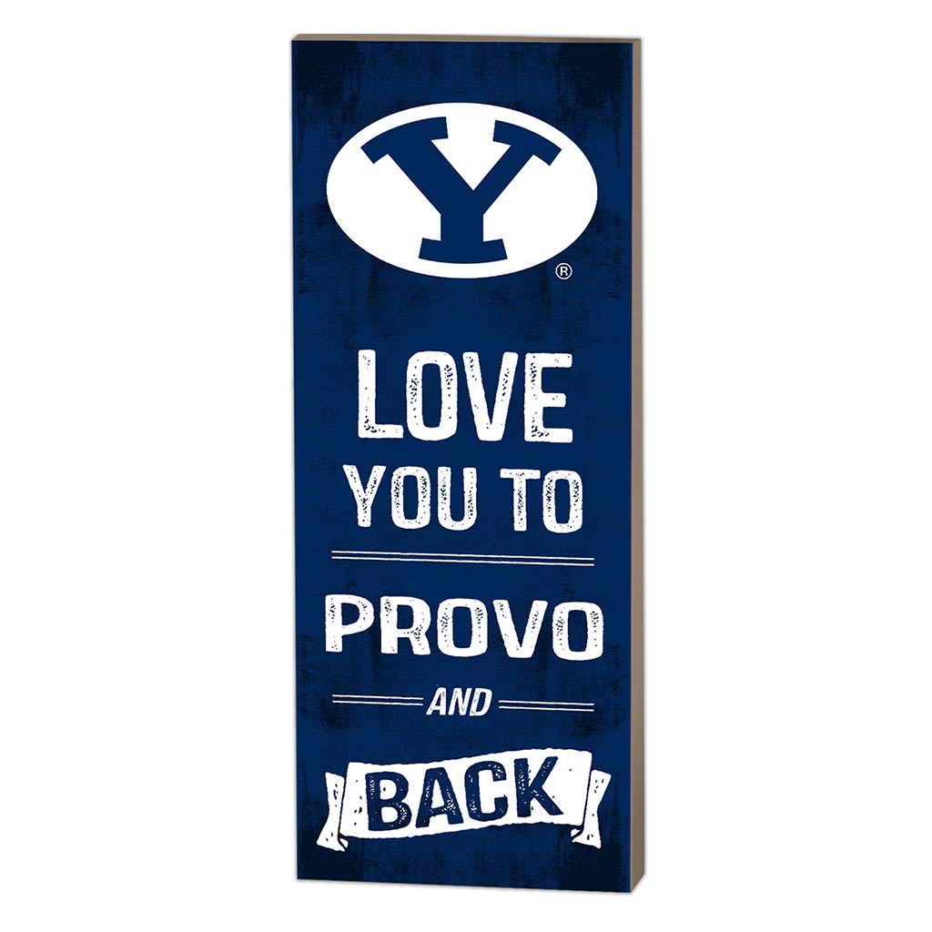 7x18 Logo Love You To Brigham Young Cougars