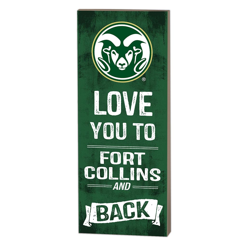 7x18 Logo Love You To Colorado State-Ft. Collins Rams