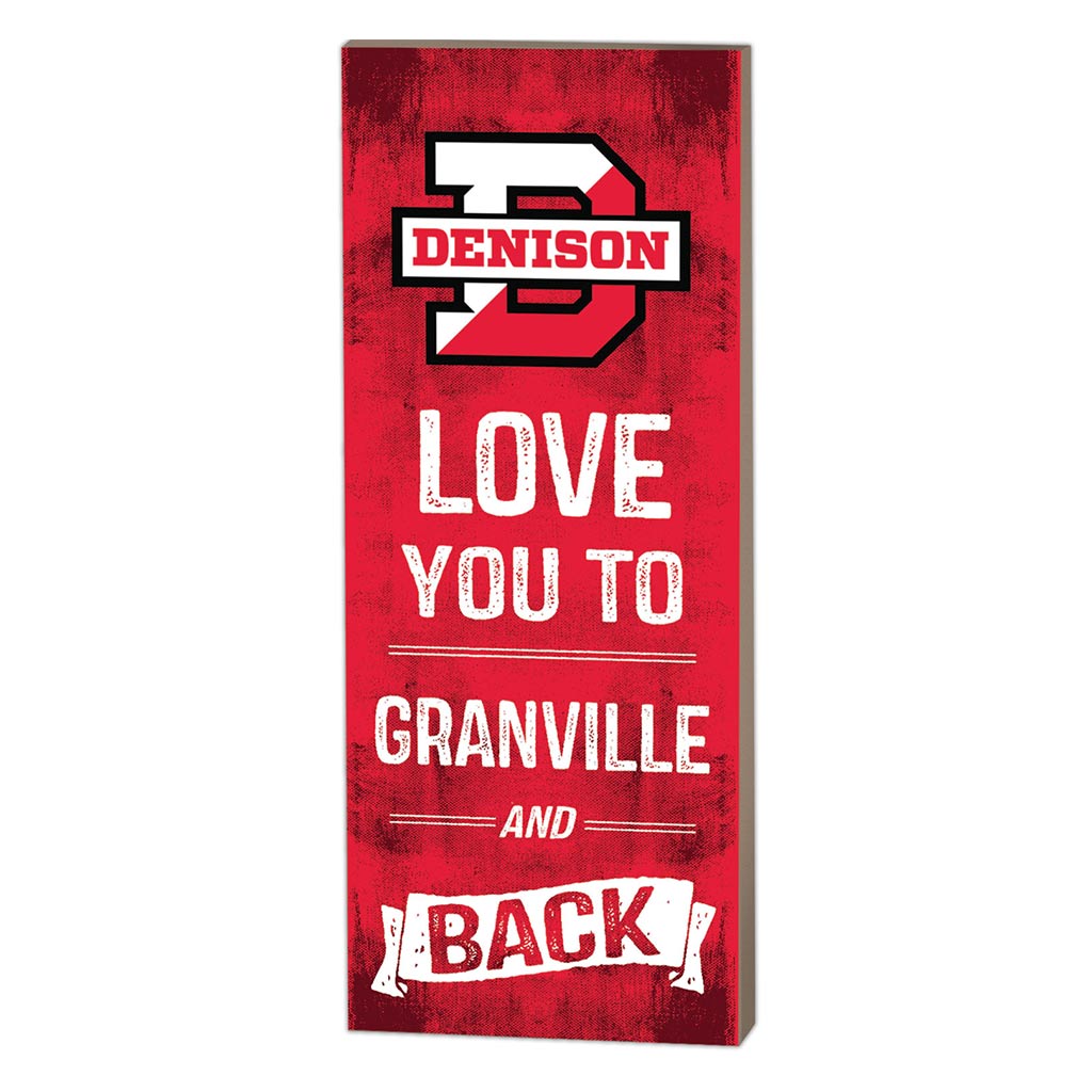 7x18 Logo Love You To Denison Big Red