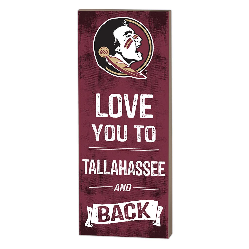 7x18 Logo Love You To Florida State Seminoles