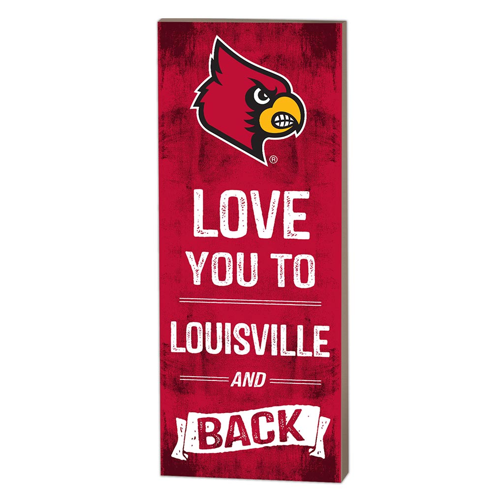 7x18 Logo Love You To Louisville Cardinals