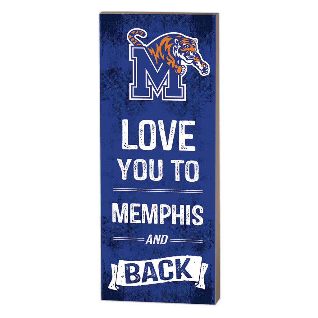 7x18 Logo Love You To Memphis Tigers