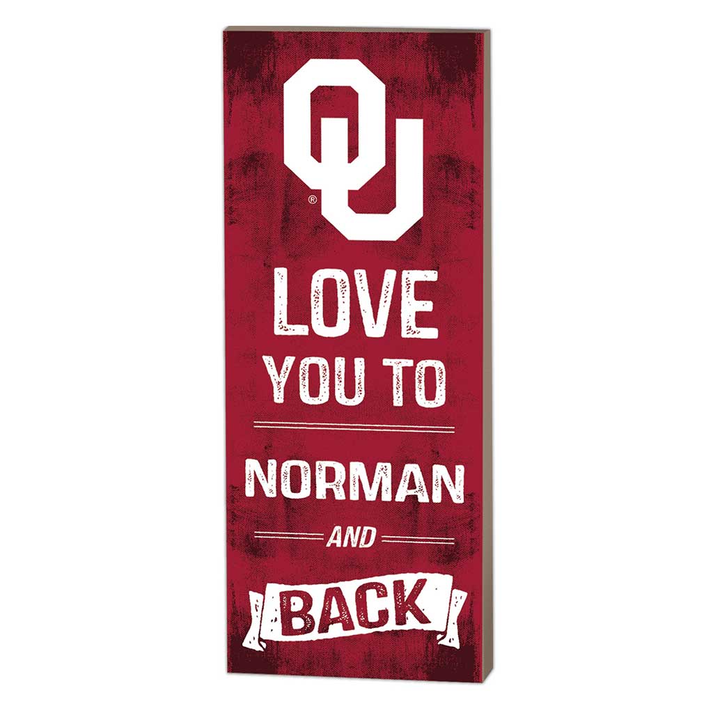 7x18 Logo Love You To Oklahoma Sooners